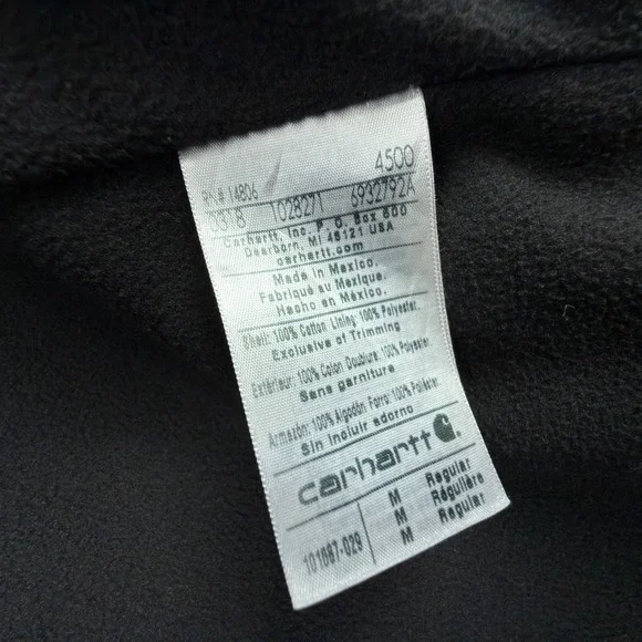 Carhartt Knoxville Hooded Vest Fleece Lined Mens Medium 101687 029 Shadow Gray - Picture 4 of 10